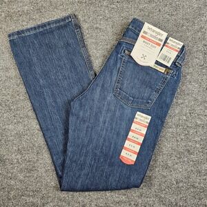 Wrangler Riggs Workwear Bootcut Jeans Women 8x30 Denim Dark Wash Mid Rise Strong